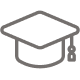 mezuniyet kepi ikonu